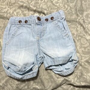Light Blue Denim Kids Shorts